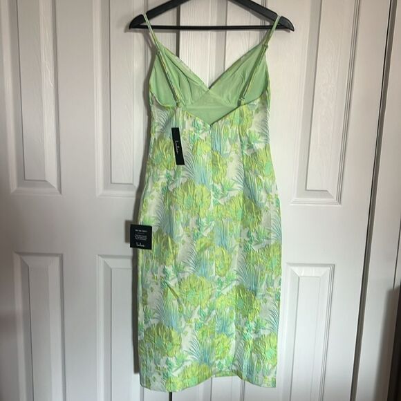 Lulu's Green Slip Midi Dress Spaghetti Strap Sweetheart - Picture 12 of 16